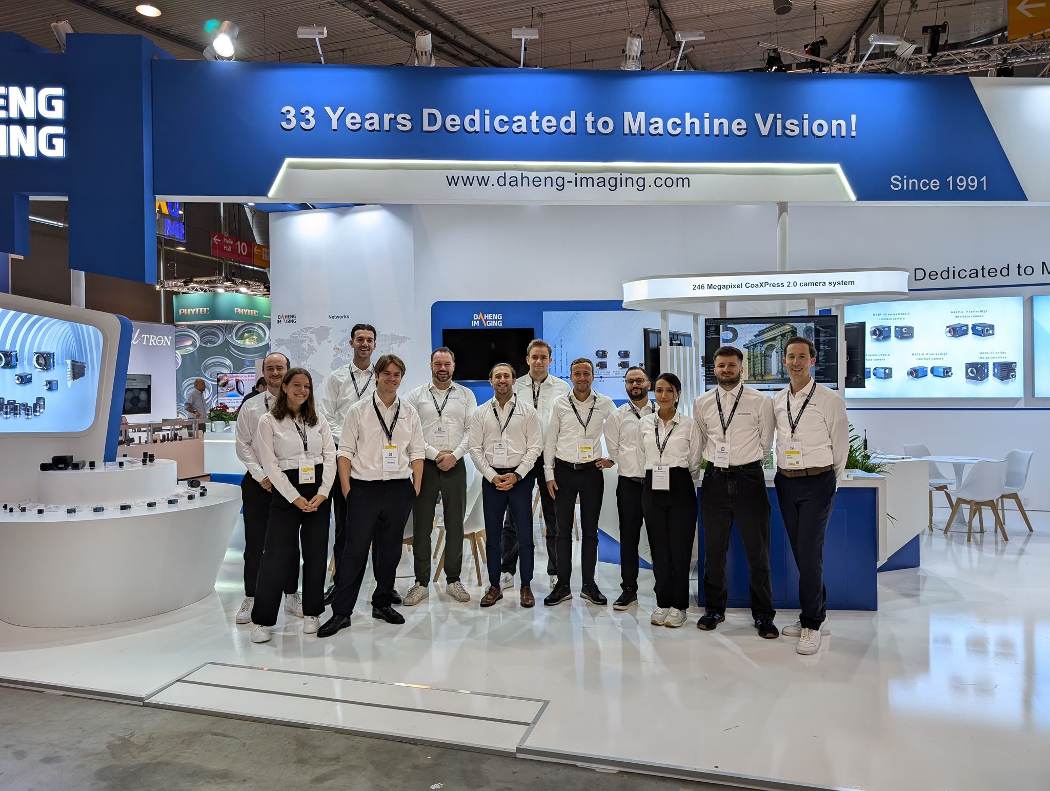 Group picture Daheng Imaging booth at exhibition Group picture Daheng Imaging booth at exhibition