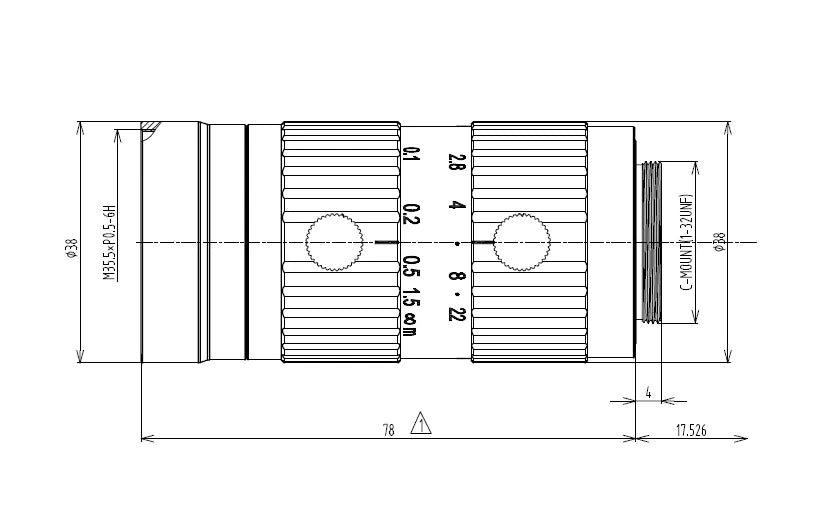 VA-LCM-20MP-16MM-F2.8-133 Lens C-mount 2 VA-LCM-20MP-16MM-F2.8-133 Lens C-mount 2