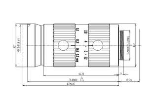 VA-LCM-20MP-25MM-F2.8-133 Lens C-mount 2 VA-LCM-20MP-25MM-F2.8-133 Lens C-mount 2