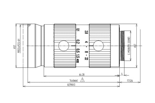 VA-LCM-20MP-25MM-F2.8-133 Lens C-mount 2 VA-LCM-20MP-25MM-F2.8-133 Lens C-mount 2