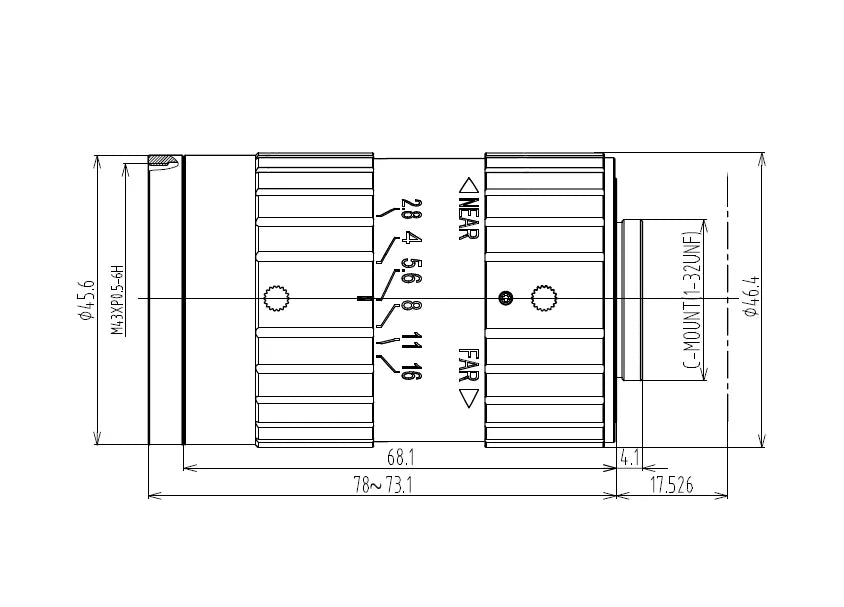 VA-LCM-45MP-25MM-F2.8-140 Lens C-mount 2 VA-LCM-45MP-25MM-F2.8-140 Lens C-mount 2