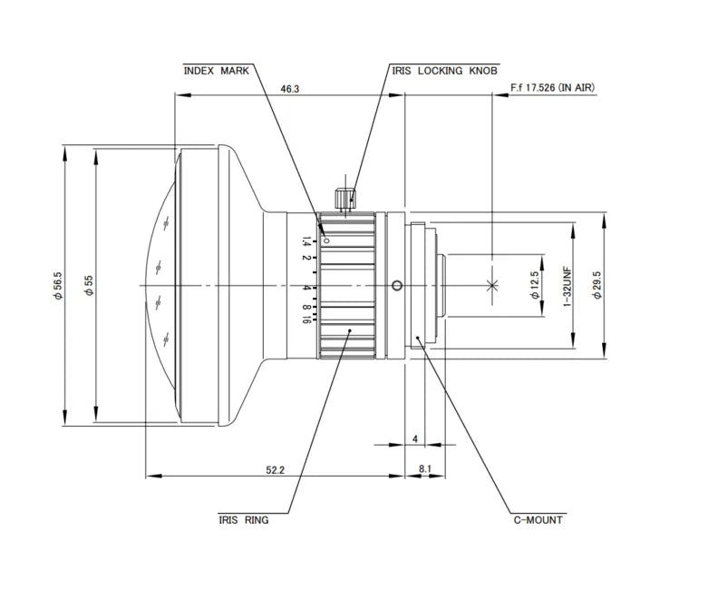 VA-LCM-5MP-1.8MM-F1.4-015-FISH Lens C-mount 2 VA-LCM-5MP-1.8MM-F1.4-015-FISH Lens C-mount 2