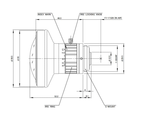 VA-LCM-5MP-1.8MM-F1.4-015-FISH Lens C-mount 2 VA-LCM-5MP-1.8MM-F1.4-015-FISH Lens C-mount 2