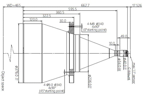 VA-LCM-TC-0-0.061X-WD465-110 Lens telecentric 2 VA-LCM-TC-0-0.061X-WD465-110 Lens telecentric 2