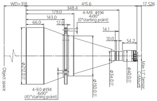 VA-LCM-TC-0-0.108X-WD318-110 Lens telecentric 2 VA-LCM-TC-0-0.108X-WD318-110 Lens telecentric 2