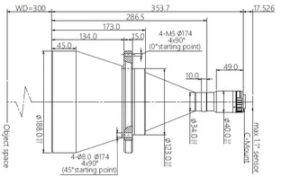 VA-LCM-TC-0-0.123X-WD300-110 Lens telecentric 2 VA-LCM-TC-0-0.123X-WD300-110 Lens telecentric 2