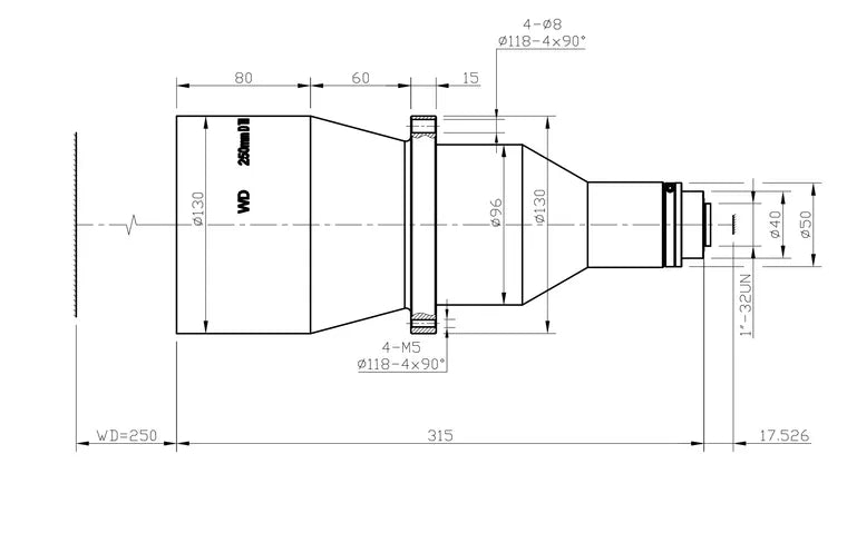 VA-LCM-TC-0-0.1X-WD250-015 Lens telecentric 2 VA-LCM-TC-0-0.1X-WD250-015 Lens telecentric 2