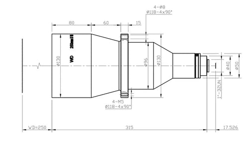 VA-LCM-TC-0-0.1X-WD250-015 Lens telecentric 2 VA-LCM-TC-0-0.1X-WD250-015 Lens telecentric 2