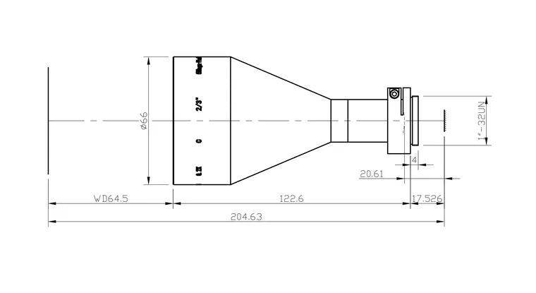 VA-LCM-TC-0-0.2X-WD65-015 Lens telecentric 3 VA-LCM-TC-0-0.2X-WD65-015 Lens telecentric 3