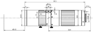VA-LCM-TC-0-0.5X-2X-WD65-015 Lens telecentric Mechanical drawing 3 VA-LCM-TC-0-0.5X-2X-WD65-015 Lens telecentric Mechanical drawing 3