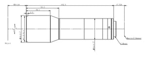 VA-LCM-TC-0-0.8X-WD110-110 Lens telecentric Mechanical drawing 3 VA-LCM-TC-0-0.8X-WD110-110 Lens telecentric Mechanical drawing 3
