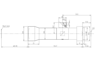 VA-LCM-TC-1-4X-WD110-015 Lens telecentric Mechanical drawing 3 VA-LCM-TC-1-4X-WD110-015 Lens telecentric Mechanical drawing 3