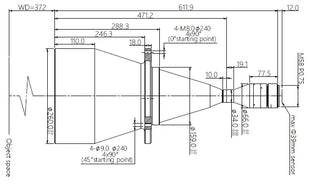 VA-LM58-TC-0-0.181X-WD372-39C Lens telecentric 2 VA-LM58-TC-0-0.181X-WD372-39C Lens telecentric 2