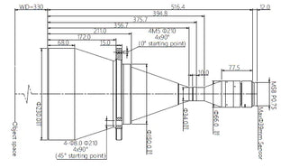 VA-LM58-TC-0-0.205X-WD330-39C Lens telecentric 2 VA-LM58-TC-0-0.205X-WD330-39C Lens telecentric 2