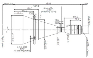VA-LM58-TC-0-0.229X-WD318-39C Lens telecentric 2 VA-LM58-TC-0-0.229X-WD318-39C Lens telecentric 2