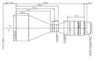 VA-LM58-TC-0-0.433X-WD208-39C Lens telecentric 2 VA-LM58-TC-0-0.433X-WD208-39C Lens telecentric 2