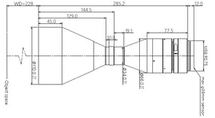 VA-LM58-TC-0-0.488X-WD228-39C Lens telecentric 3 VA-LM58-TC-0-0.488X-WD228-39C Lens telecentric 3