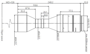 VA-LM58-TC-0-0.813X-WD123-39C Lens telecentric 3 VA-LM58-TC-0-0.813X-WD123-39C Lens telecentric 3