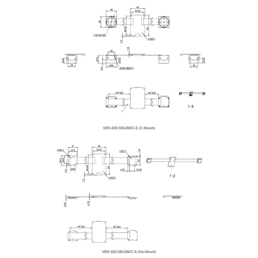 VEN-160-227U3M-FPC Camera USB3 Vision FPC 5 VEN-160-227U3M-FPC Camera USB3 Vision FPC 5