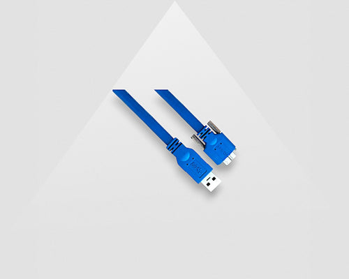 0.3-meter USB3.0 cable, Screw lock, Industrial grade