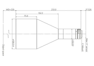 Mechanical Drawing VA-LCM-TC-0-0.23X-WD220-110