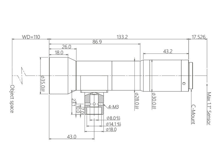 Mechanical Drawing VA-LCM-TC-1-2X-WD110-110