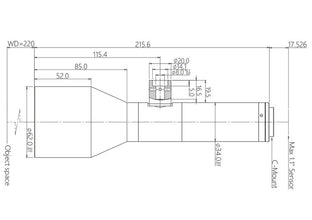 Mechanical Drawing VA-LCM-TC-1-0.55X-WD220-110