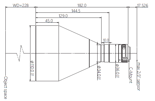 Mechanical Drawing VA-LCM-TC-0-0.142X-WD228-015