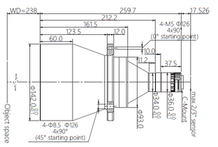 Mechanical Drawing VA-LCM-TC-0-0.114X-WD238-015