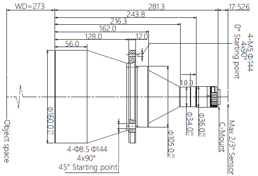 Mechanical Drawing VA-LCM-TC-0-0.095X-WD273-015