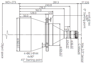 Mechanical Drawing VA-LCM-TC-0-0.095X-WD273-015