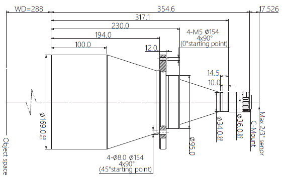 Mechanical Drawing VA-LCM-TC-0-0.084X-WD288-015