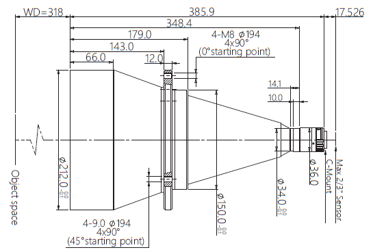 Mechanical Drawing VA-LCM-TC-0-0.067X-WD318-015