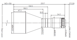 Mechanical Drawing VA-LCM-TC-0-0.288X-WD158-110