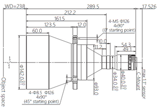 Mechanical Drawing VA-LCM-TC-0-0.184X-WD238-110