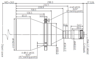 Mechanical Drawing VA-LCM-TC-0-0.167X-WD263-110