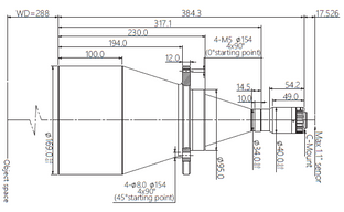 Mechanical Drawing VA-LCM-TC-0-0.135X-WD288-110