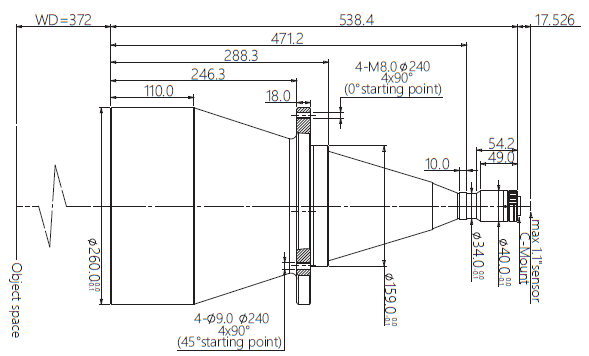 Mechanical Drawing VA-LCM-TC-0-0.085X-WD372-110