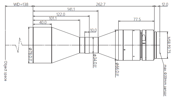 Mechanical Drawing VA-LM58-TC-0-0.696X-WD138-39C