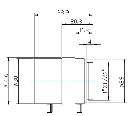 VA-LCS-3MP-2812MM-F1.4-025 Lens Cs-mount varifocal 2.8mm up to 12mm Mech drawing