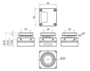 Mech drawingVA-UVC-3MP-100U2C-M01