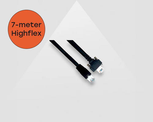 7 meter GigE-kabel HighFlex, schroefvergrendeling, industriële kwaliteit, Highflex