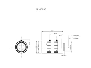 Fujinon CF16ZA-1S Mechanical drawing