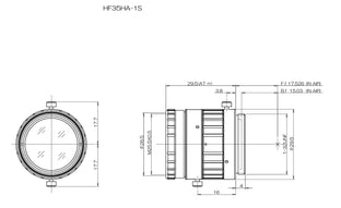Fujinon HF35HA-1S Mechanical drawing