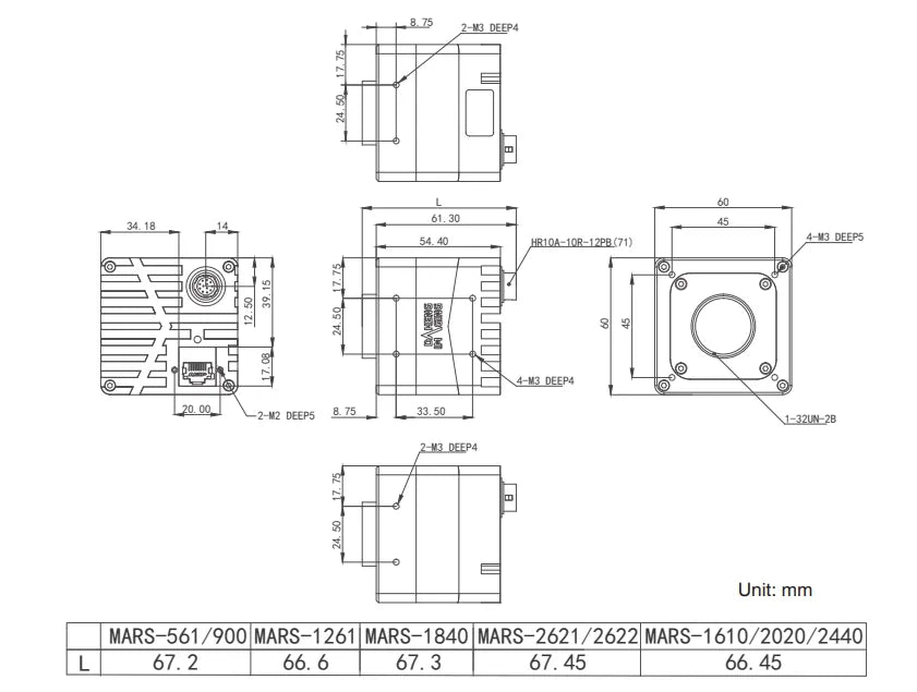 MARS-1610-52GTM Camera 10GigE Vision 6