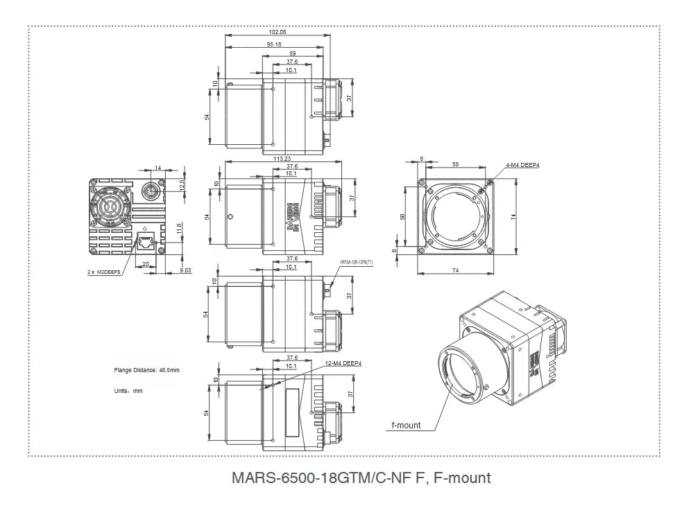 MARS-6500-18GTMC-NF Mech drawing