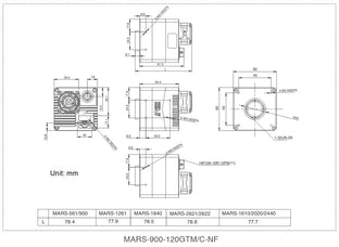 MARS-900-120GTMC-NF mechanical drawing