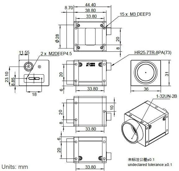 ME2P-2621-15U3M-M01 Camera USB3 Vision 5