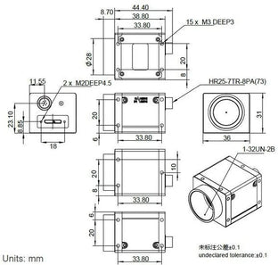 ME2P-2621-15U3M-M01 Camera USB3 Vision 5