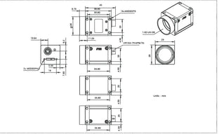 ME2S-138-232U3M-SWIR Camera SWIR Mechanical drawing 6